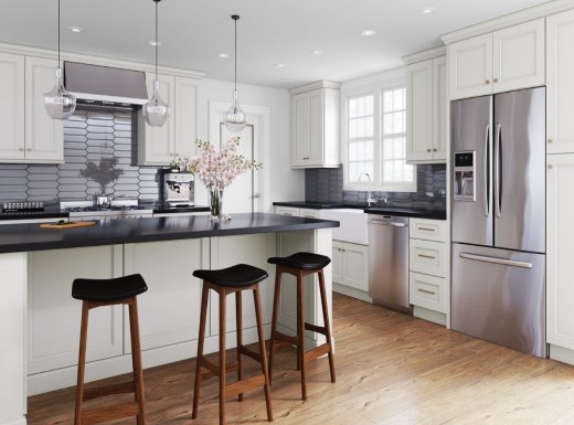 A-White Shaker kitchen