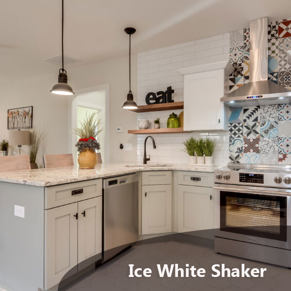 AW-Ice white Shaker / AW-Ice White Shaker / AW-Wall Cabinets / AW-Ice White Shaker / AW-Wall Cabinets / AW-Microwave Shelf